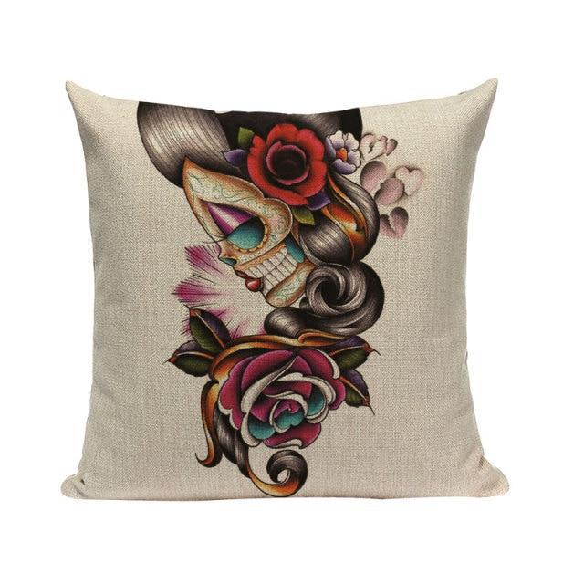 Coussin Tête de mort Katrina