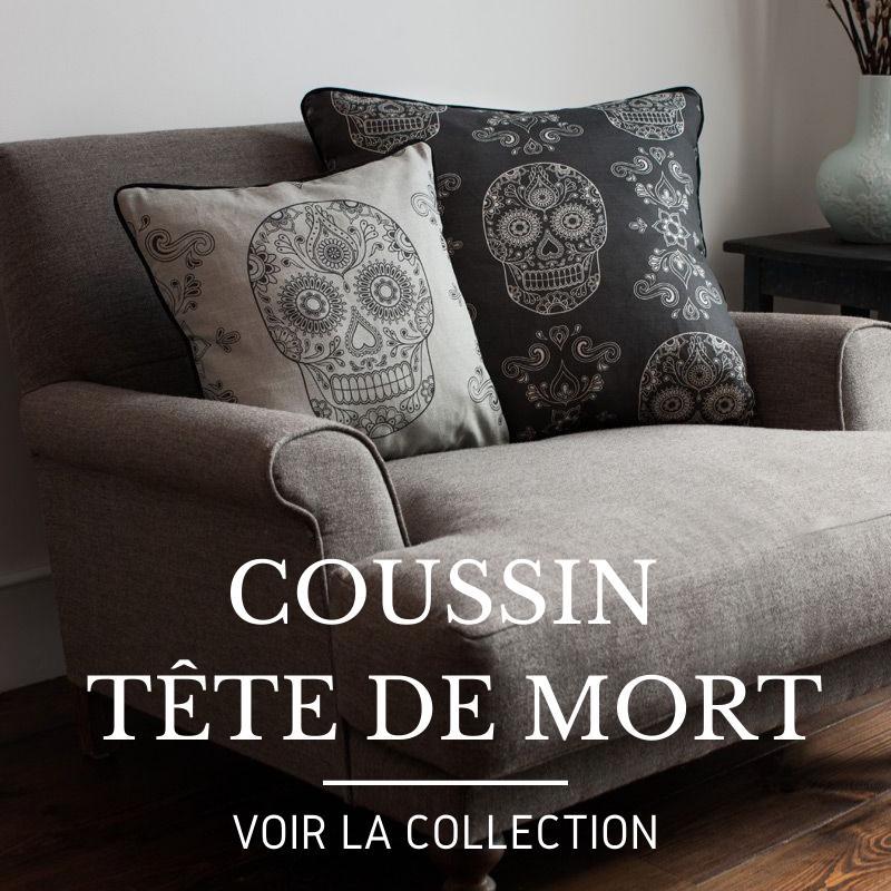 Coussin Tête de mort