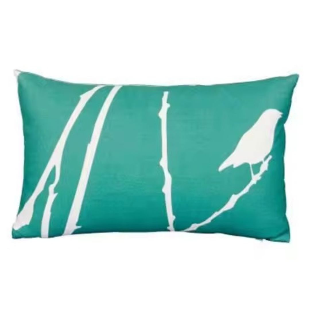 Coussin Rectangulaire Vert d'eau