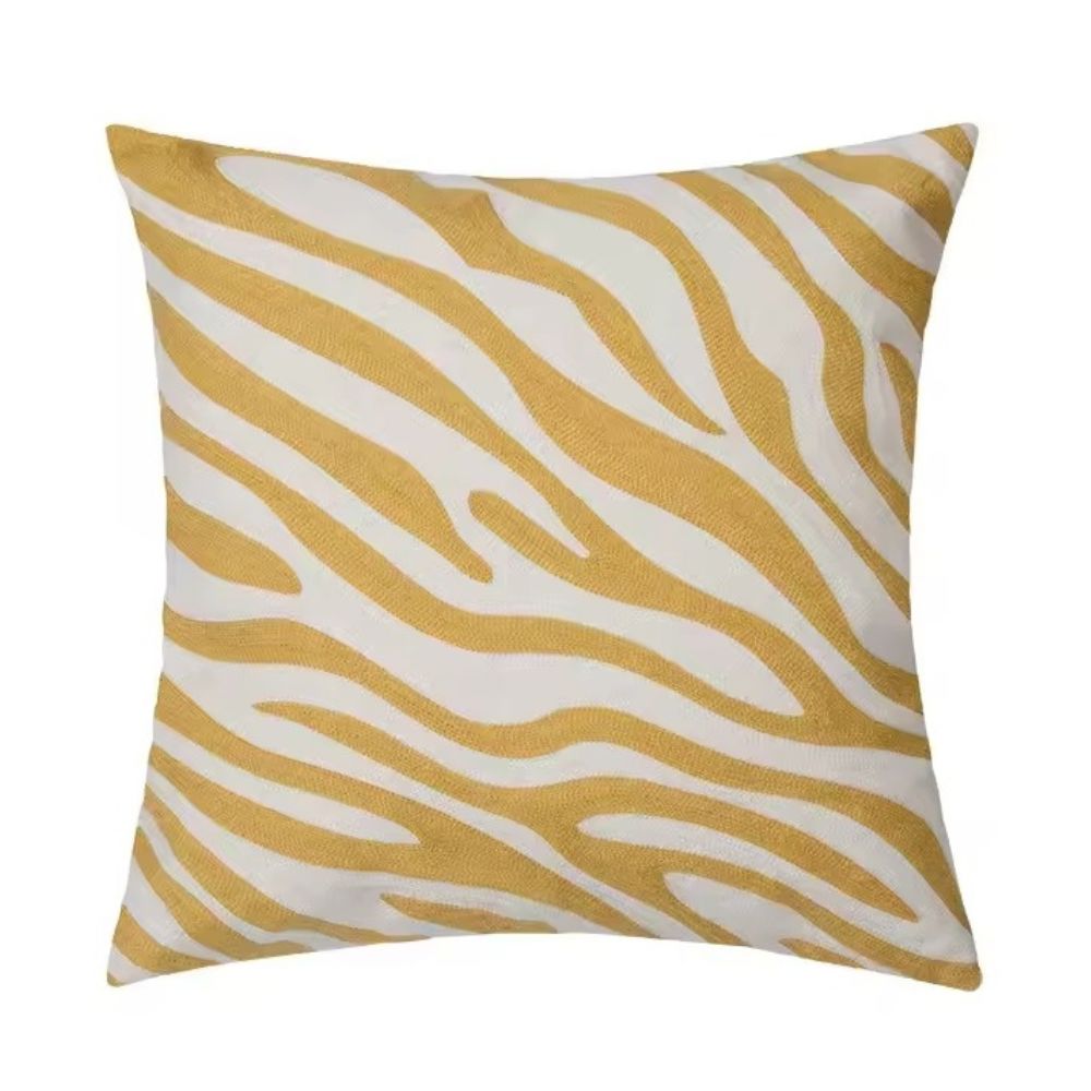 Coussin Zèbre Jaune