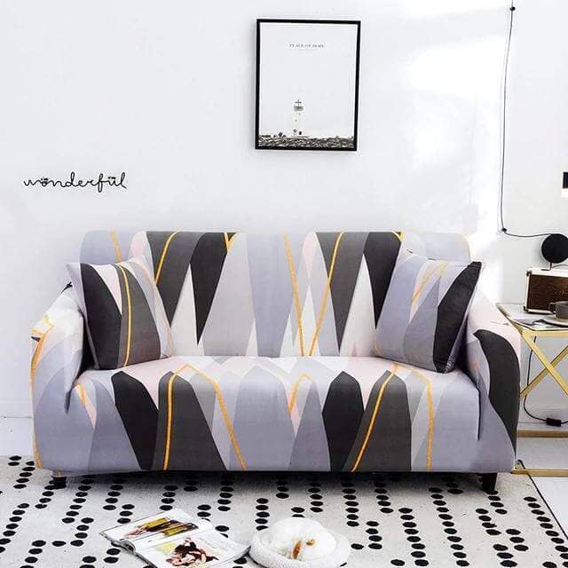 housse de canape grey stripes