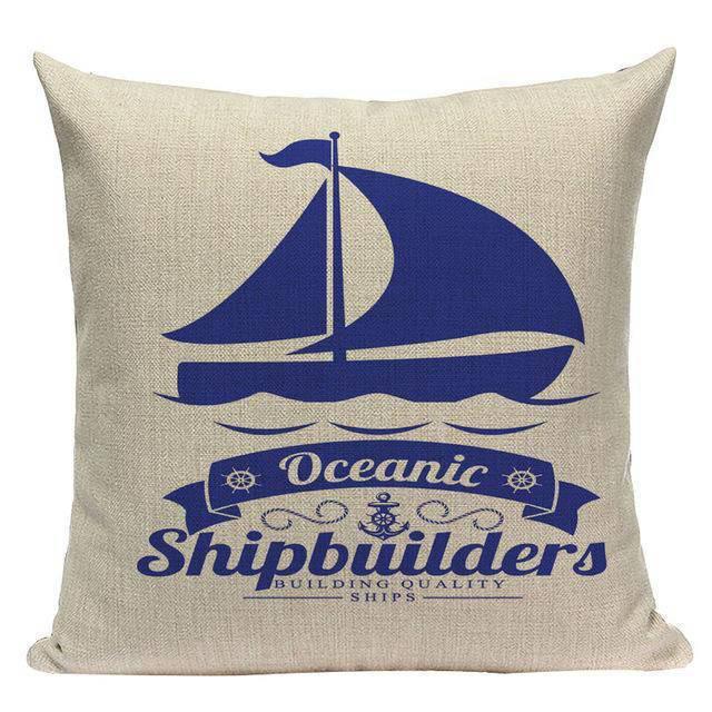 Coussin Bord de Mer Voilier