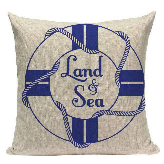 Coussin Bord de Mer Terre et Mer