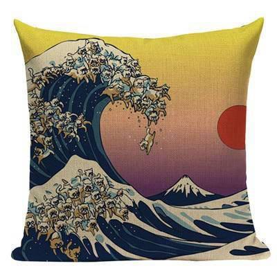 Coussin Japonais Sunset