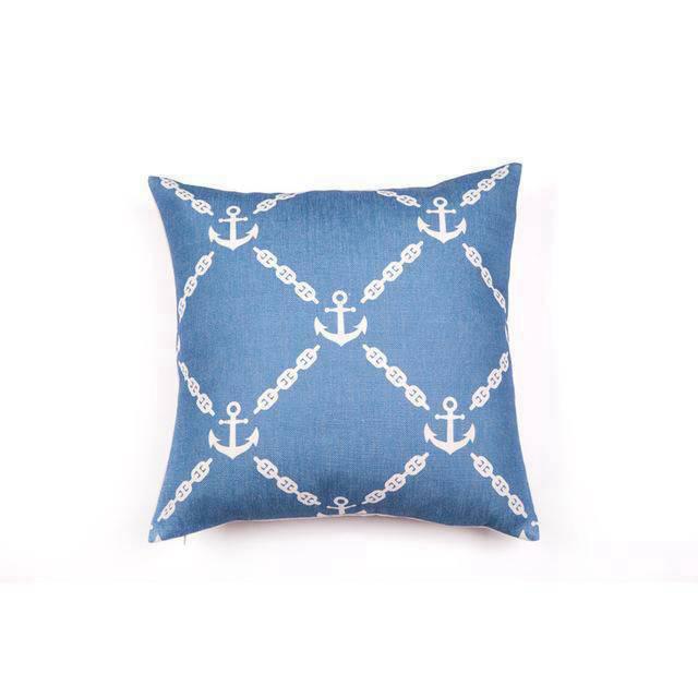 Coussin Bleu Bord de Mer | Housse Déco