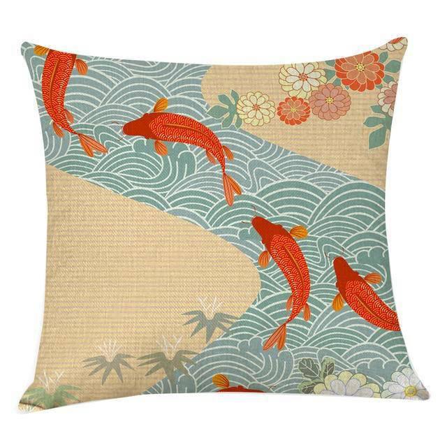 Coussin Japonais Koï