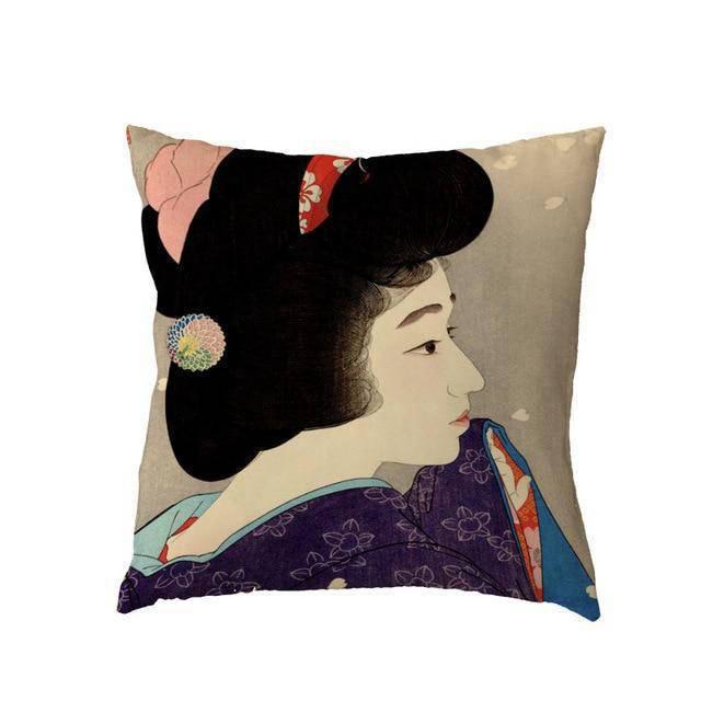 Coussin Japonais Velours Geigi