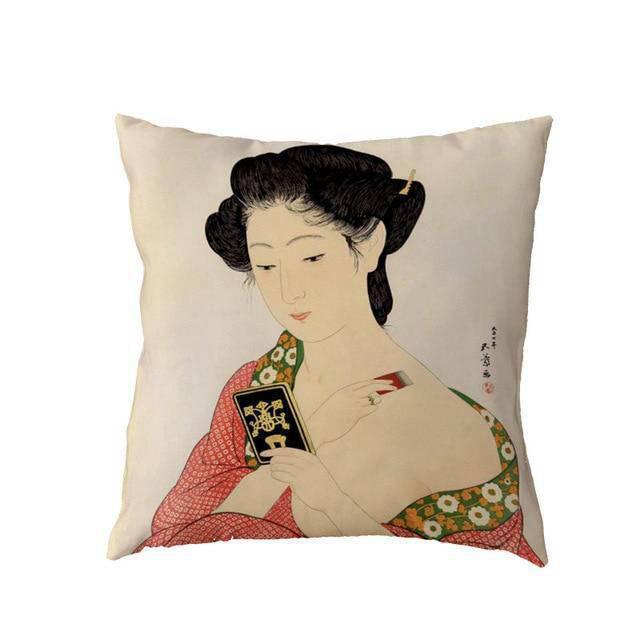 Coussin Japonais Velours Oneesan