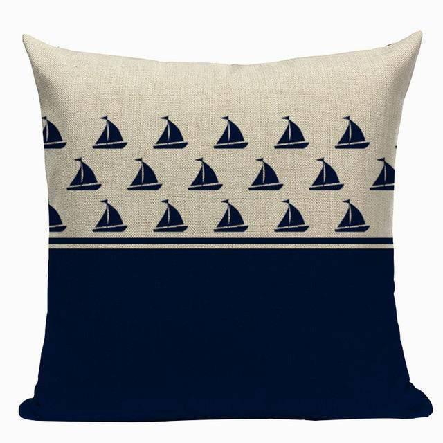 Coussin Bord de Mer Petit Bateau Bleu
