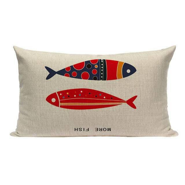 Coussin Bord de Mer Poisson