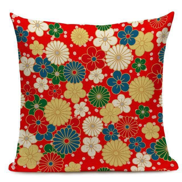 Coussin Japonais Rouge