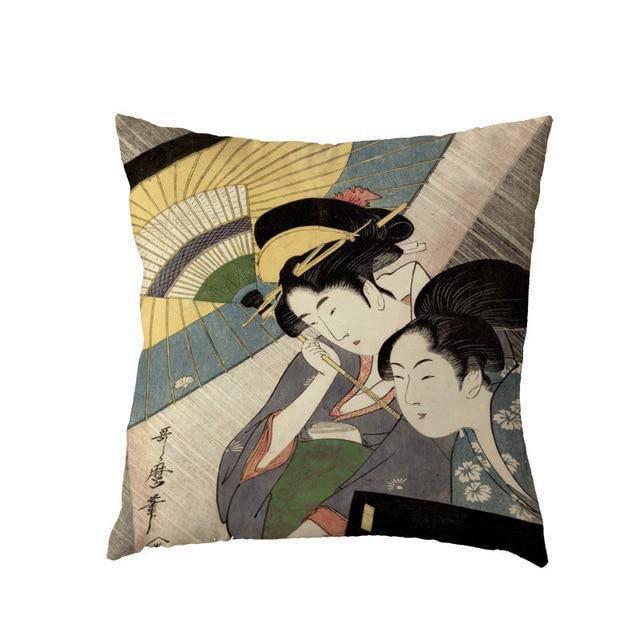 Coussin Japonais Velours Haruto