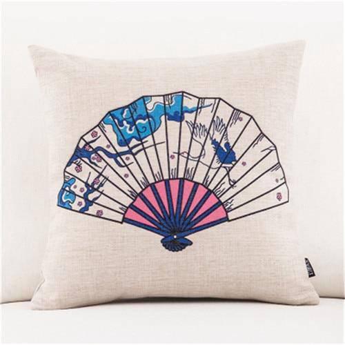 Coussin Japonais Éventail