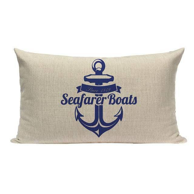 Coussin Bord de Mer Navires