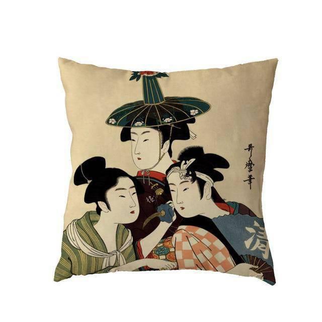 Coussin Japonais Velours Hanna