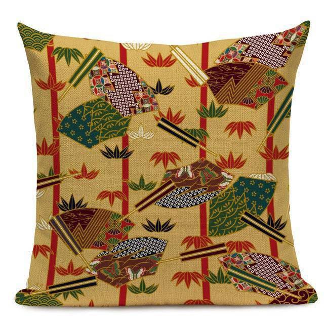 Coussin Japonais Marron