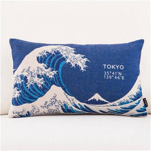 Coussin Japonais Hokusai
