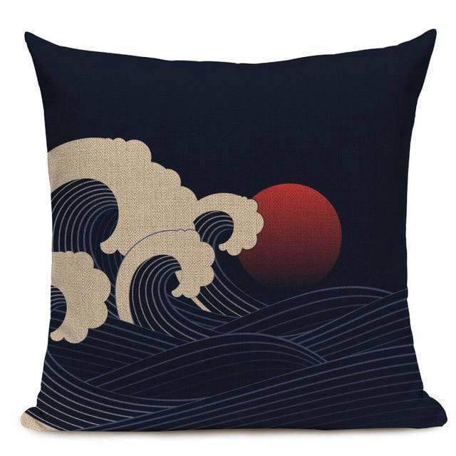 Coussin Japonais Noir