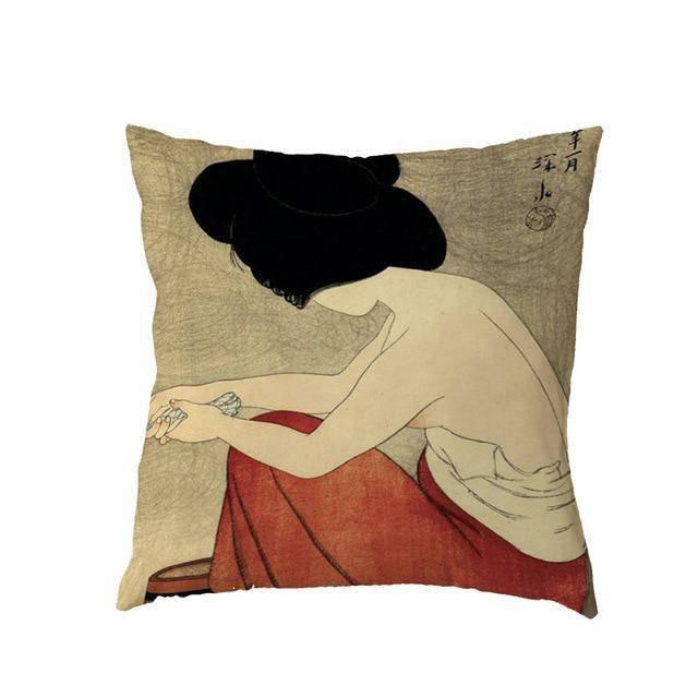 Coussin Japonais Velours Maiko