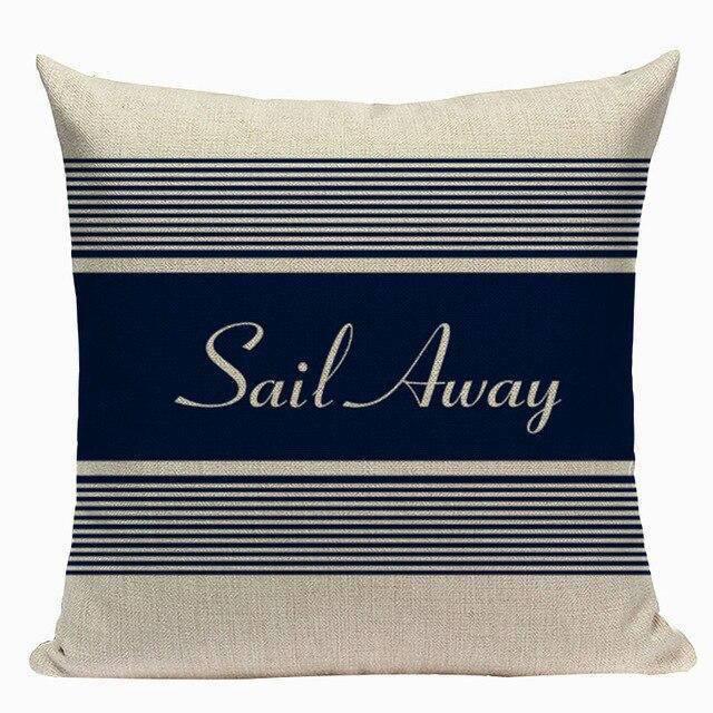 Coussin Bord de Mer Sail Away