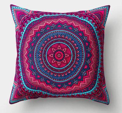 Coussin Rose Indien