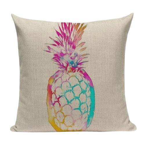 Coussin Ananas Fushia | Housse Déco