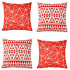 Collection Mayan Red 4 coussins