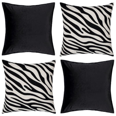 Collection Zebra Black 4 coussins