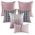 Collection Jacquard Rose 6 coussins