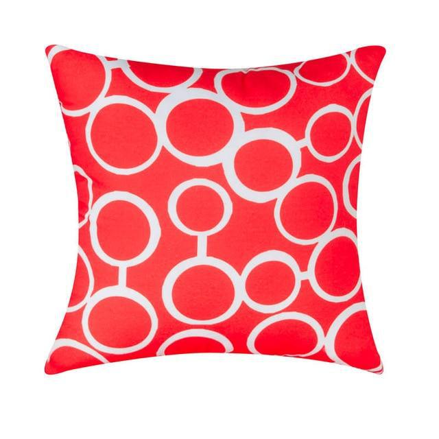 Coussin à Motif Rouge | Housse Déco