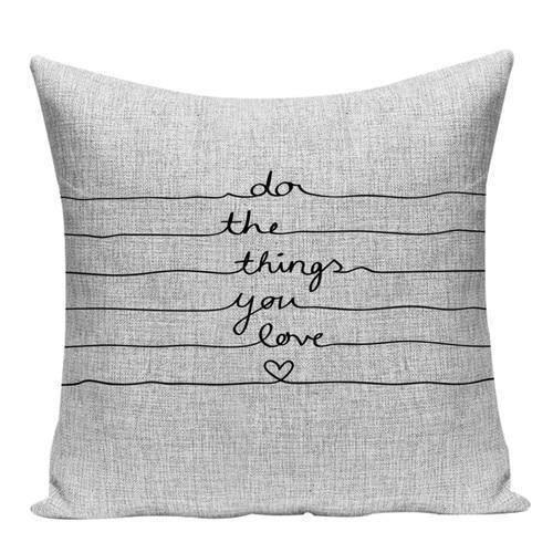 Coussin à Texte | Housse Déco