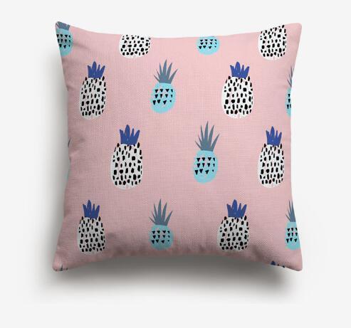 Coussin Ananas Brodé | Housse Déco