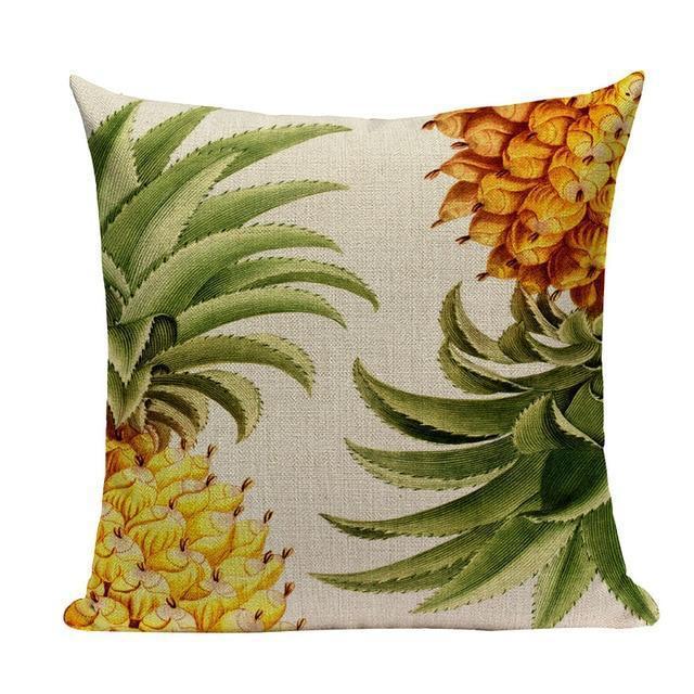Coussin Ananas Exotique | Housse Déco