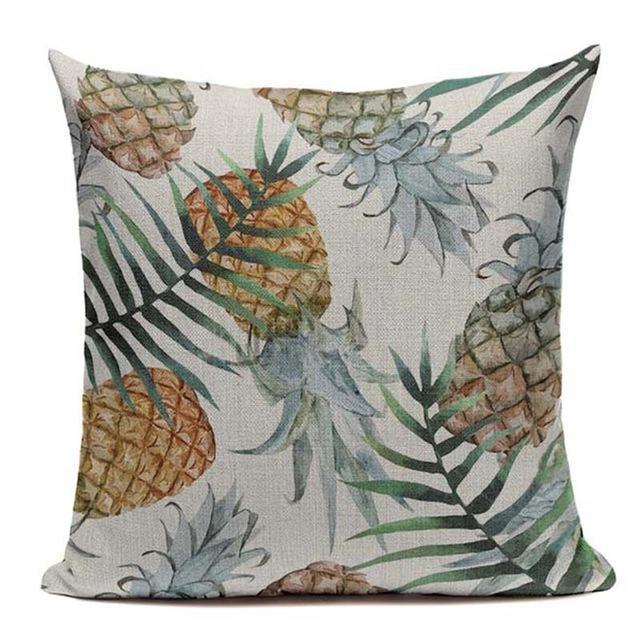 Coussin Ananas Palmier | Housse Déco