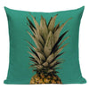 Coussin Ananas Vert Turquoise| Housse Déco