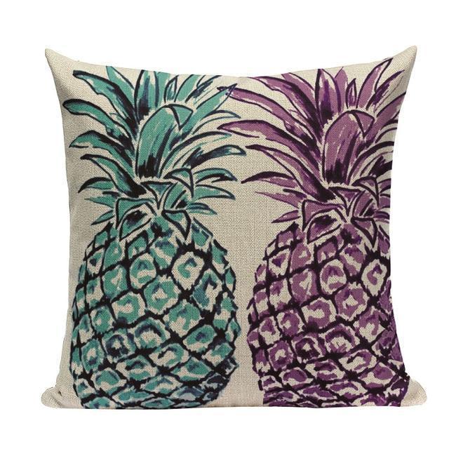 Coussin Ananas Violet | Housse Déco