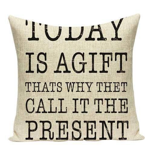 Coussin avec Citation Positive | Housse Déco