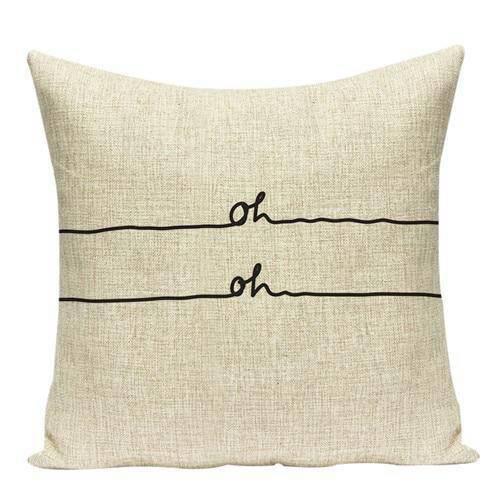 Coussin avec Mot | Housse Déco