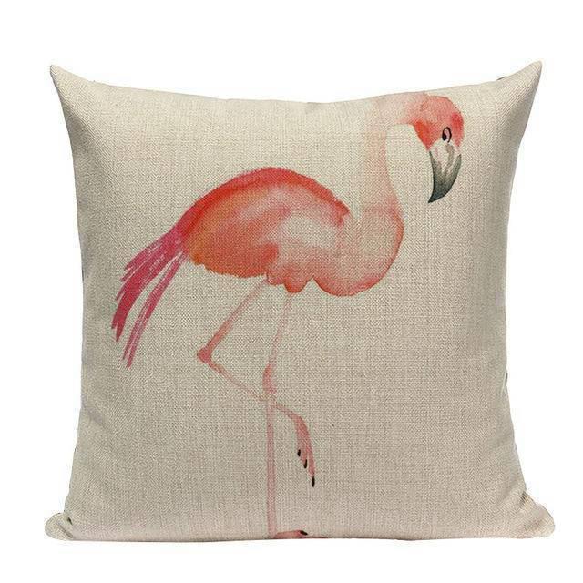 Coussin avec Oiseau | Housse Déco