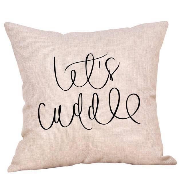 Coussin avec Phrase | Housse Déco