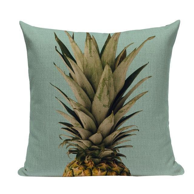 Coussin Bleu Ananas | Housse Déco