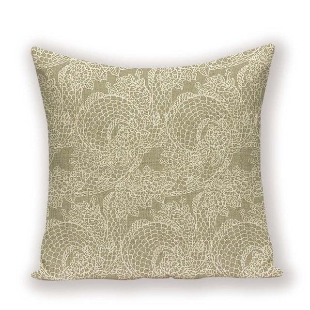 Coussin Bohème Ecru | Housse Déco