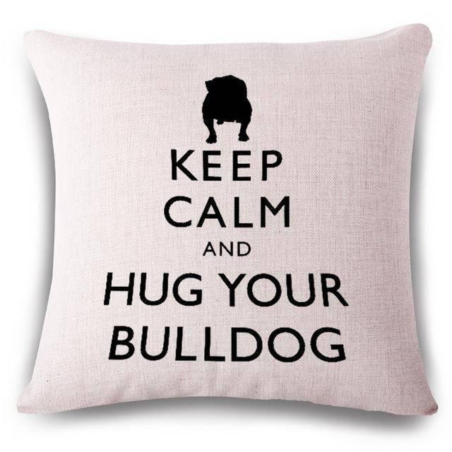Coussin Bulldog Anglais | Housse Déco