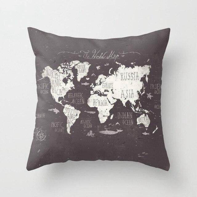 Coussin Carte | Housse Déco