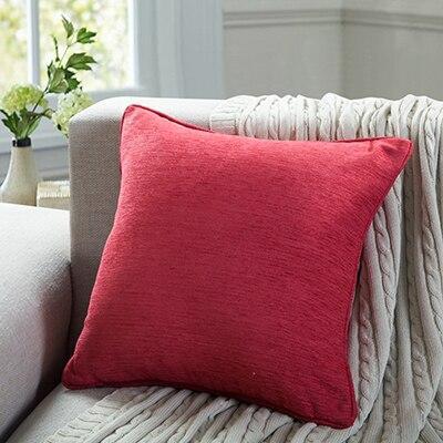 Coussin Chenille Rouge