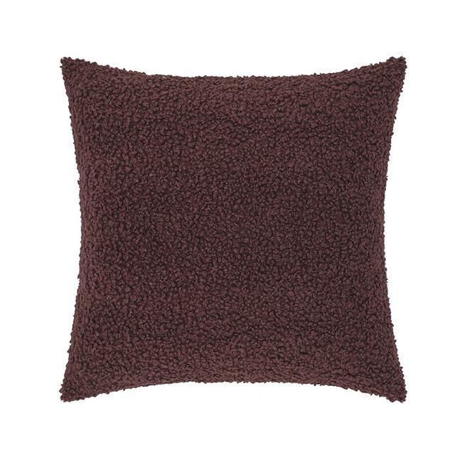 Coussin Chocolat Fourrure | Housse Déco