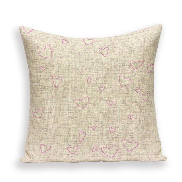 Coussin Coeur Blanc | Housse Déco