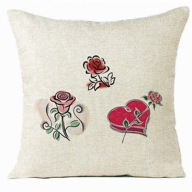 Coussin Coeur en Tricot | Housse Déco