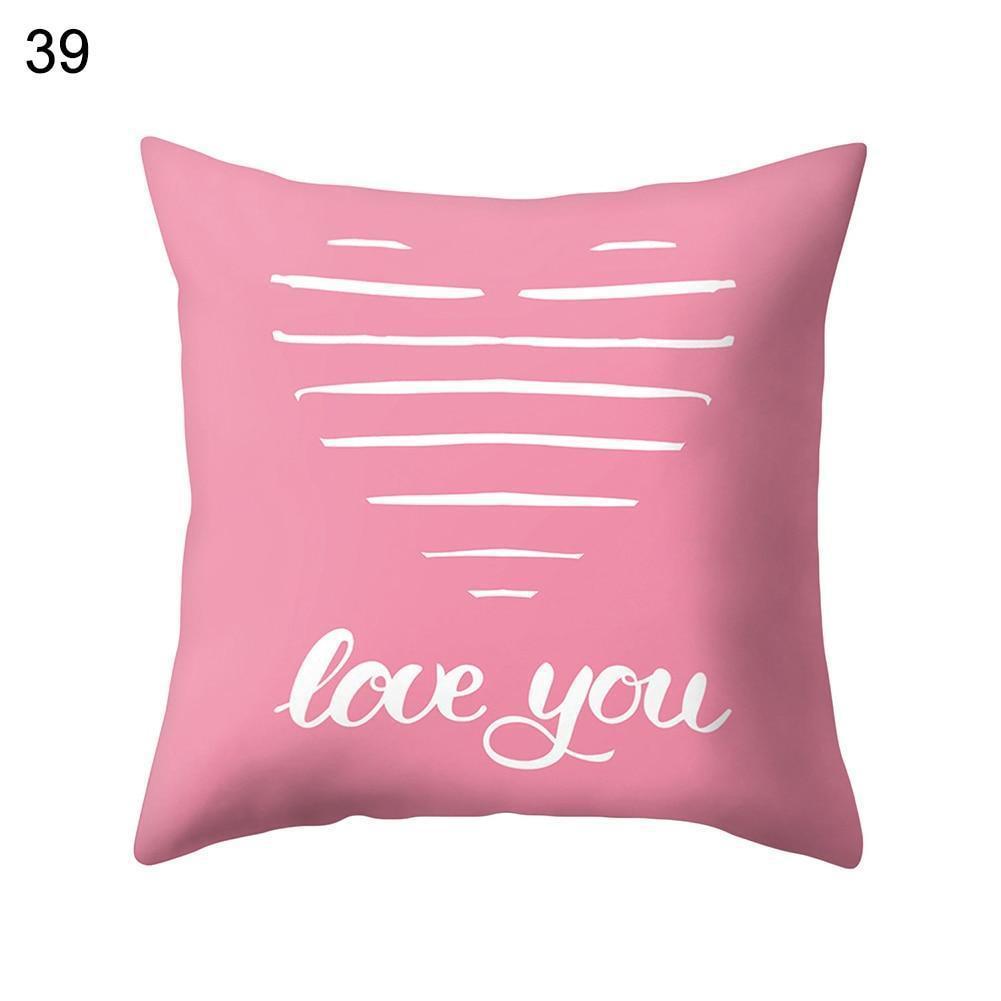 Coussin Coeur I Love You | Housse Déco