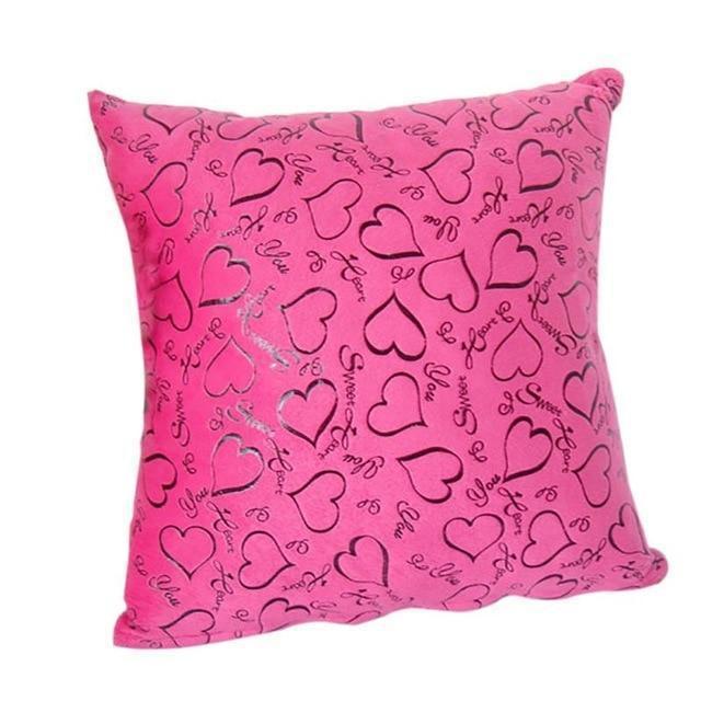 Coussin Coeur Imitation Fourrure | Housse Déco